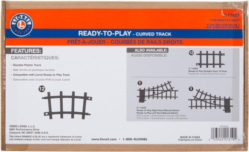 Lionel kisvasút sín kanyar Ready To Play Curved Track Pack