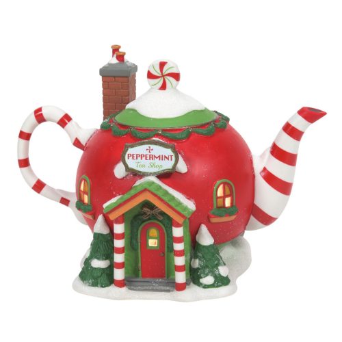 Department 56 North Pole Village Peppermint Tea Shop