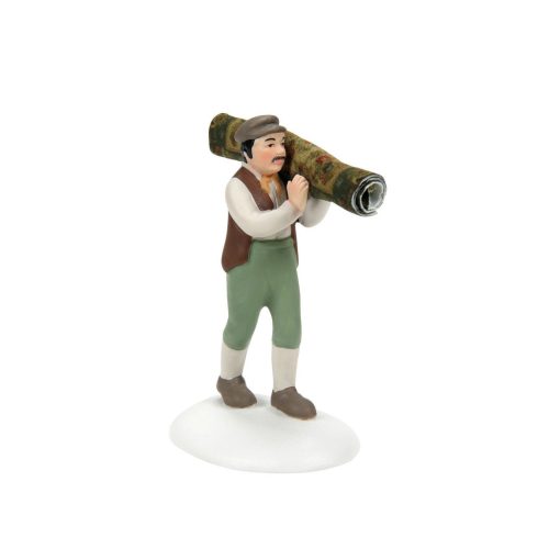 Department 56 Dickens Village Light as a Drugget! (Man with Carpet)
