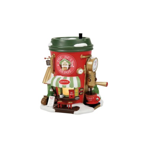 Department 56 North Pole Village Bean Depot Espresso