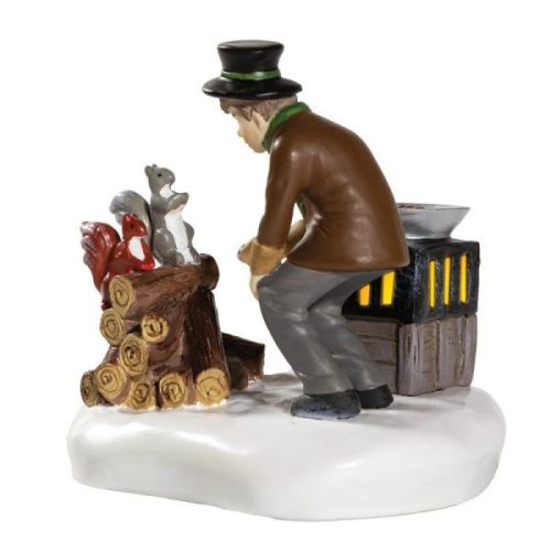 Department 56 Dickens Village Enough to Share (Man with Squirrel)