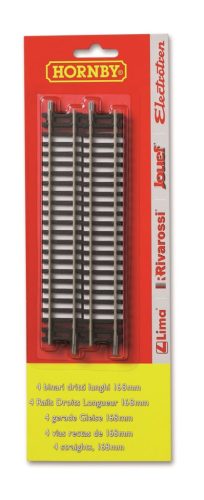 Hornby 4 STRAIGHT TRACKS 16.8CM 1:76