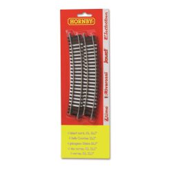 Hornby 4 CURVED RAILS 22,5° 1:76