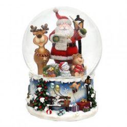 Hógömb XXL Télapó és Rudolf