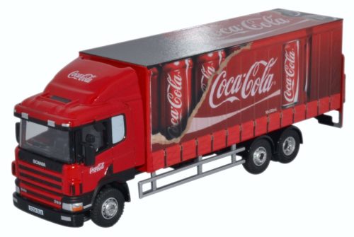 COCA-COLA TRUCK SCANIA CURTAINSIDE 1:76