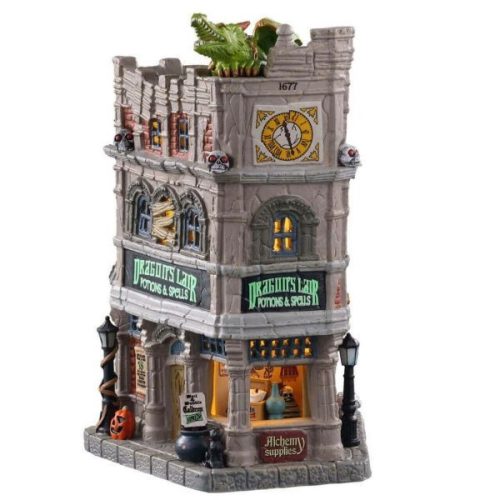 Lemax dragon's lair potions & spells, b/o led Spooky Town 2020