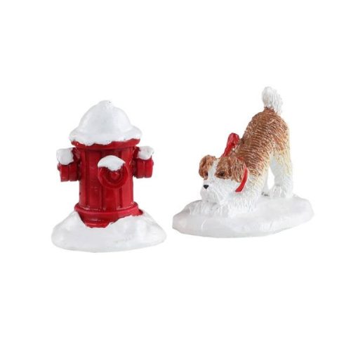 Lemax snow hydrant s/2 Caddington Village 2021