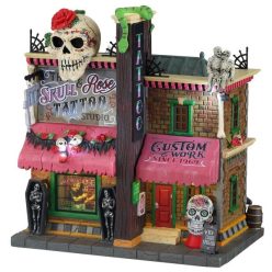 Lemax the skull and rose tattoo studio Spooky Town