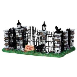 Lemax spooky iron gate and fence s/5 Spooky Town 2013