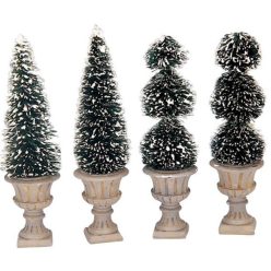 Lemax cone-shaped & sculpted topiaries s/4 General 2003