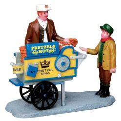 Lemax pretzel king pretzel cart Caddington Village 2014