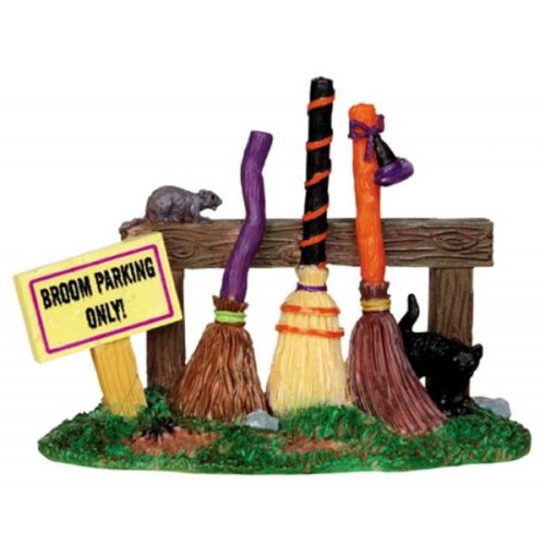 Lemax broom parking rack Spooky Town 2014