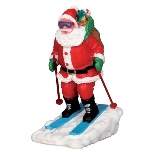 Lemax santa skier Vail Village 2015