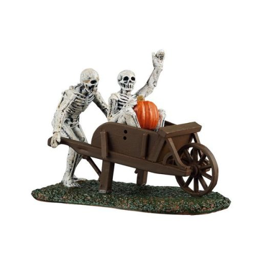 Lemax playful skeletons yard decoration Spooky Town 2025
