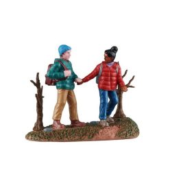 Lemax hiking couple Vail Village 2025