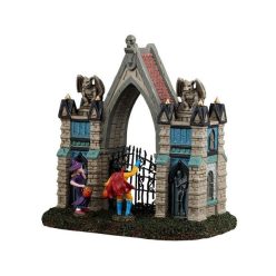 Lemax gargoyle gate Spooky Town 2025