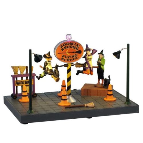 Lemax zoomie brooms flying school Spooky Town 2026