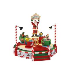 Lemax santa's peppermint teacup spinner Carnival 2025