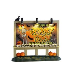 Lemax welcome to spooky town sign Spooky Town 2026