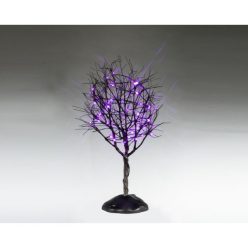 Lemax dry tree with purple lights Spooky Town 2025