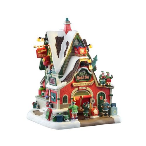 Lemax the elf service sleigh & sled repair Santa's Wonderland 2025