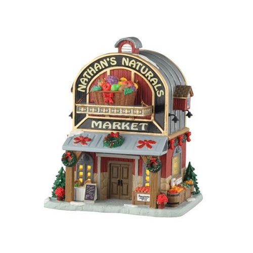 Lemax nathan's naturals market Harvest Crossing 2025