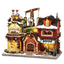   Lemax the holly jolly chocolatier & mrs. claus coffee shop Santa's Wonderland 2026