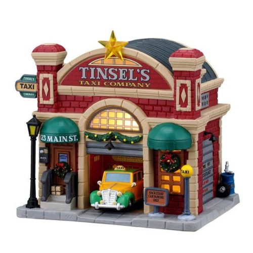 Lemax tinsel's taxi company Caddington Village 2026