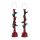 Lemax red globe street lamp s/2 Caddington Village 2018