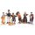 Lemax townsfolk figurines s/6 Caddington Village 1999