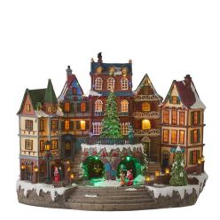   Luville General Village scenery with christmas tree adapter included