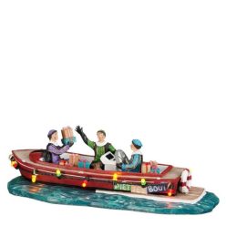 Luville Sinterklaas, Pieten on sloop battery operated