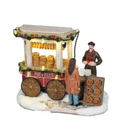 Luville Schneewald Pretzel market shop battery operated