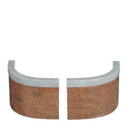 Luville General Curved wall large 2 stuks