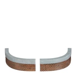 Luville General Curved wall small 2 stuks