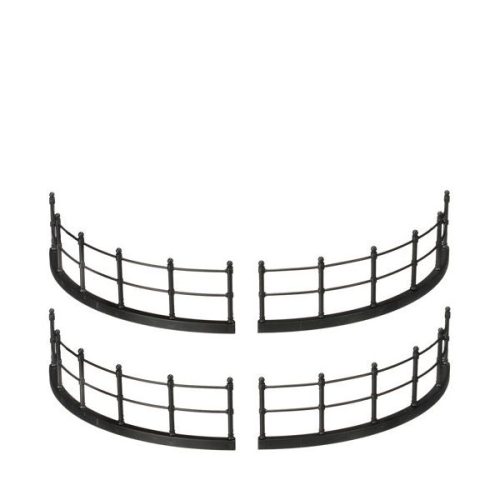 Luville General Fence black 4 pieces