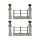 Luville General Fence grey lighted 4 pieces