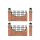 Luville General Fence brown lighted 4 pieces
