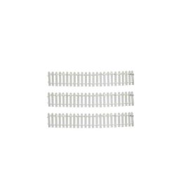 Luville General Fence white lighted 3 pieces