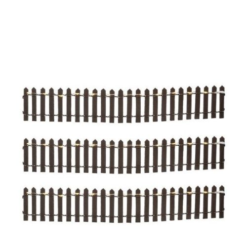 Luville General Fence brown lighted 3 pieces