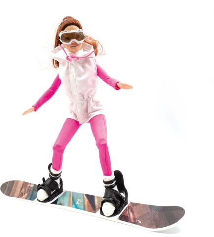 Jägerndorfer Snowboardos, hódeszkás baba 28 cm (JC10019)