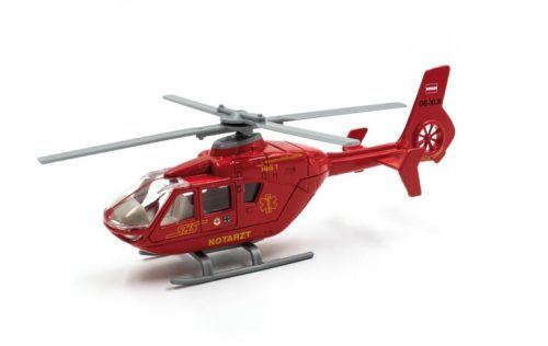 Jägerndorfer Heli Red 1 Osztrák Sürgősségi Mentőhelikopter, helikopter modell, játék 1: 50 (JC1105)