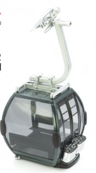 Jägerndorfer 8-as Omega IV kabin Antracit szürke/fekete Nyitható ajtókkal 1: 32 (JC84007)