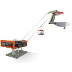   Jägerndorfer Gold Elektromos felvonó készlet szürke/narancssárga 1: 32 (JC84380)
