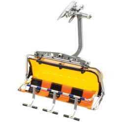   Jägerndorfer 6-os Ülőlift fekete/narancssárga, mozgatható buborékkal 1: 32 (JC86150)