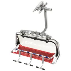   Jägerndorfer 6-os Ülőlift piros/szürke, mozgatható lábtartóval és buborékkal 1: 32 (JC86200)