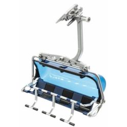   Jägerndorfer 6-os Ülőlift kék/fekete, mozgatható buborékkal 1: 32 (JC86450)