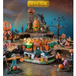  Halloweeni figurák, halloweeni falu 